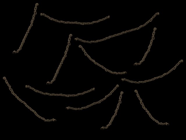 ghosts - chains 3D Модель .c4d .max .obj .3ds .fbx .stl .blend 