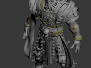 tombs - general statue 01 3D Model