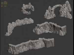 huaguo mountain - mountain hill road 02 Modello 3D