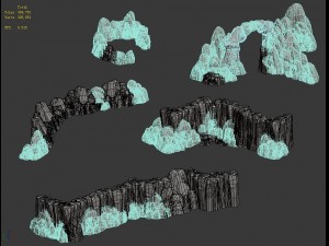 huaguo mountain - mountain hill road 02 Modello 3D