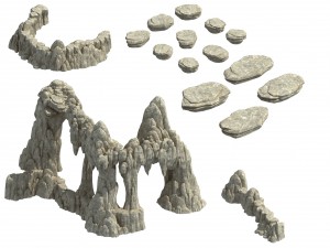 huaguo mountain - mountain hill road 04 3D Model