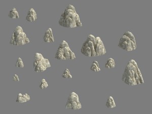 huaguo mountain - mountain hill road 05 3D Model