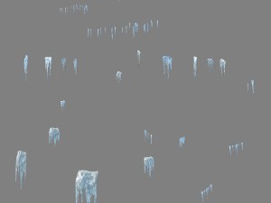 huashan mountain road - ice and snow - ice picks Modelo 3D