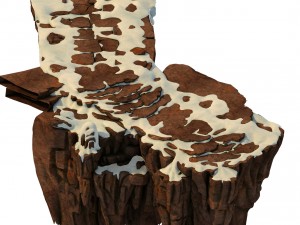 huashan mountain road - ice and snow surface 01 3D Model