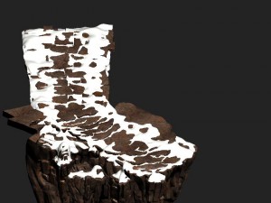 huashan mountain road - ice and snow surface 01 Model 3D