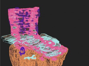 huashan mountain road - ice and snow surface 01 Model 3D