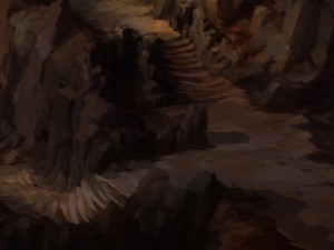 huashan mountain road - ice and snow surface 03 3D 模型