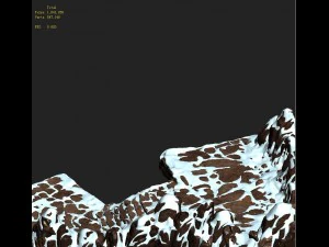 huashan mountain road - ice and snow surface 03 3D Model