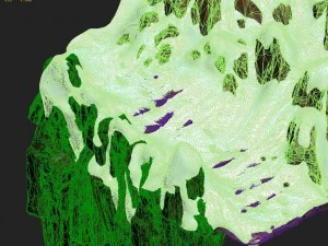 huashan mountain road - ice and snow surface 04 3D Model