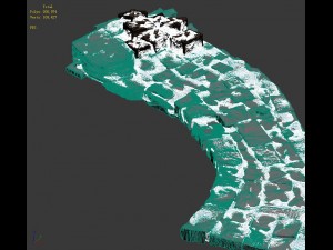 huashan mountain road - ice and snow surface 06 Modelo 3D
