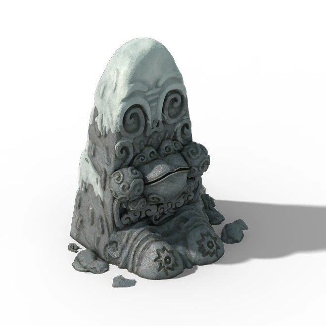 huashan mountain road - snow and ice statue 02 3D Model .c4d .max .obj .3ds .fbx .stl .blend 
