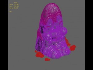 huashan mountain road - snow and ice statue 02 Model 3D