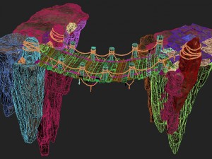 huashan mountain road - ice and snow bridge 3D 모델