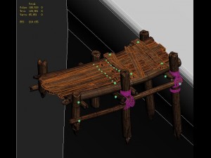 huashan mountain road - ice and snow bridge 02 3D Model