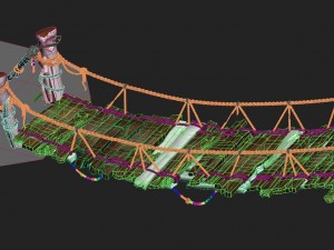huashan mountain road - ice and snow bridge 03 3D Modell