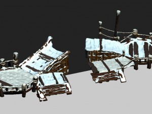 huashan mountain road - ice and snow bridge 3D Model