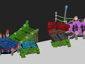 huashan mountain road - ice and snow bridge 3D Model