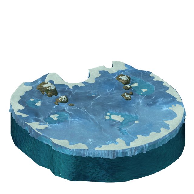 huashan mountain road - ice and snow broken lake 3D 모델 .c4d .max .obj .3ds .fbx .stl .blend 
