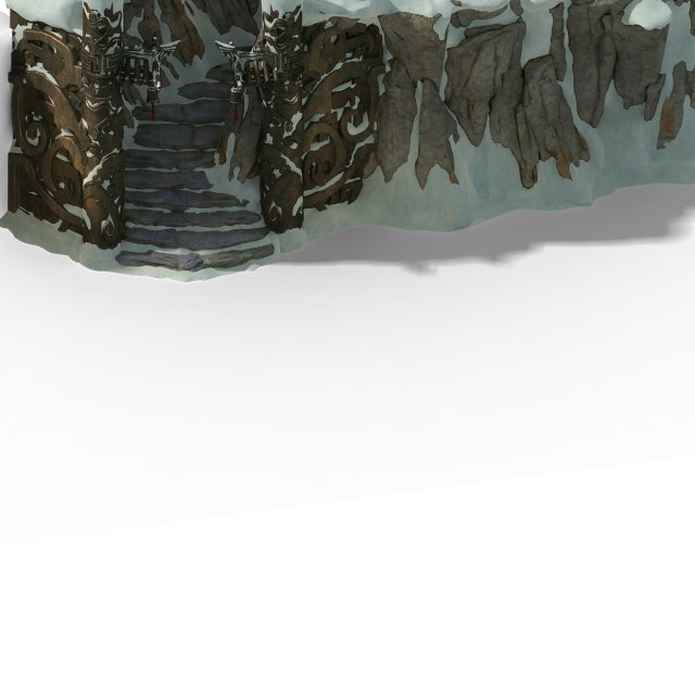 huashan mountain road - ice and snow mountain entrance totem Modelo 3D .c4d .max .obj .3ds .fbx .stl .blend 