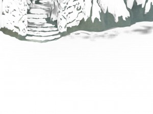 huashan mountain road - ice and snow mountain entrance totem Modelo 3D