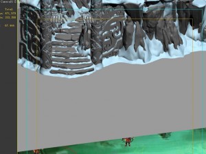 huashan mountain road - ice and snow mountain entrance totem Modelo 3D
