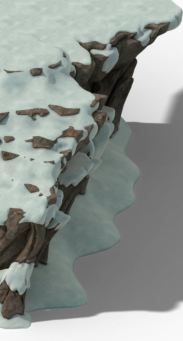 huashan mountain road - ice and snow mountain 01 3D मॉडल .c4d .max .obj .3ds .fbx .stl .blend 