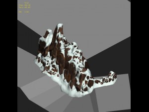 huashan mountain road - ice and snow mountain 03 3D Model
