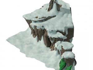 huashan mountain road - ice and snow mountain 05 3D Model