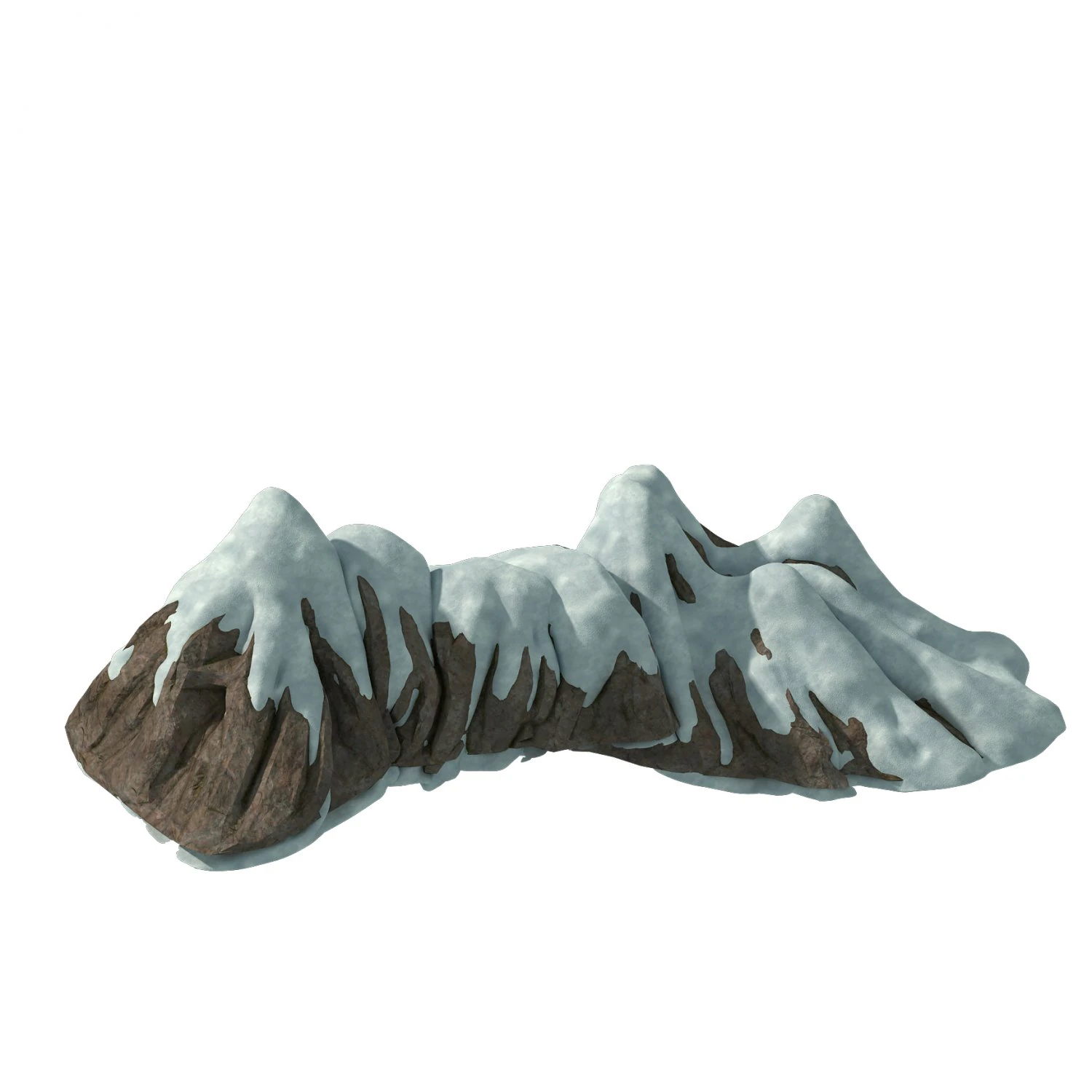 huashan mountain road - ice and snow mountain 07 3D Model .c4d .max .obj .3ds .fbx .stl .blend 
