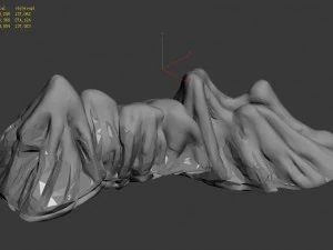 huashan mountain road - ice and snow mountain 07 3D Model