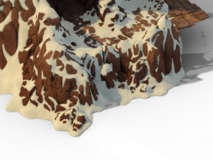 huashan mountain road - ice and snow mountain - cave 3D Model