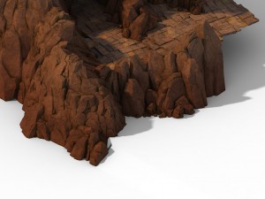 huashan mountain road - ice and snow mountain - cave 3D मॉडल