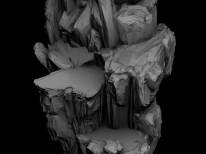 huaihe buddha statue - stone 3D 模型