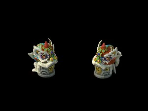 jiaxing city - lion head stone 3D Model