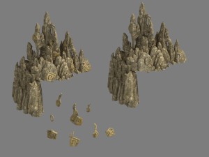 kunlun - rocks 3D Model