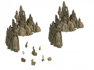kunlun - rocks 3D Модель