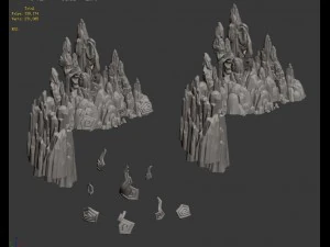 kunlun - rotsen 3D Model