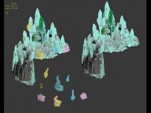 kunlun - rotsen 3D Model