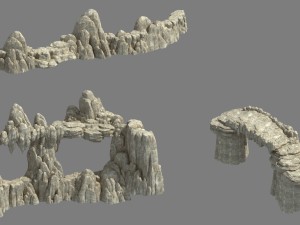 kunlun mountains - mountain 01 3D Model