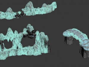 kunlun mountains - mountain 01 3D Model