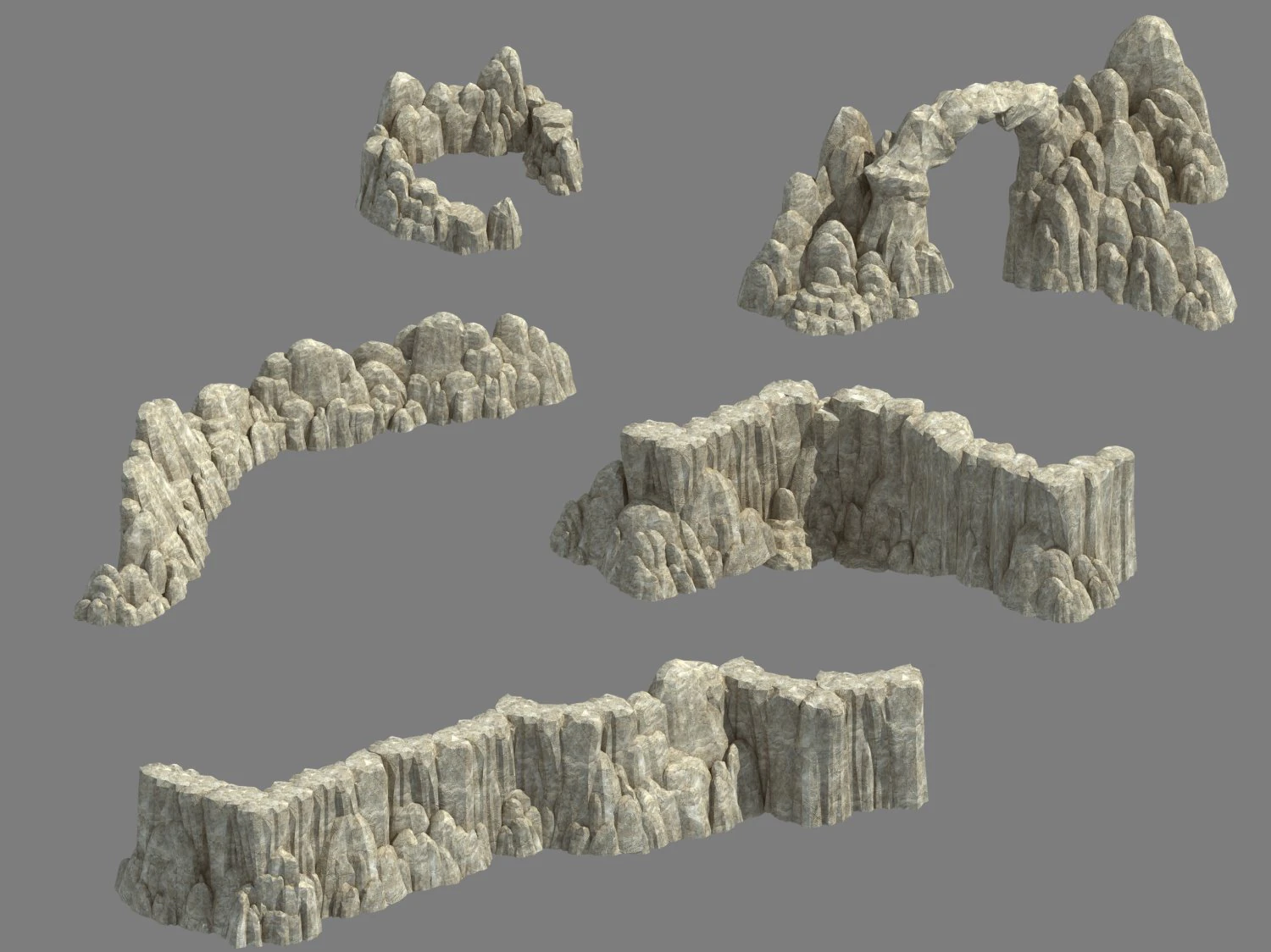 kunlun mountains - mountain 02 3D Model .c4d .max .obj .3ds .fbx .stl .blend