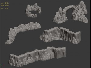 kunlun mountains - mountain 02 3D Modell