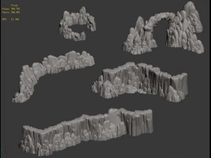 kunlun mountains - mountain 02 3D Model