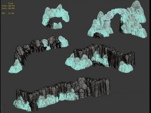 kunlun mountains - mountain 02 3D Modell
