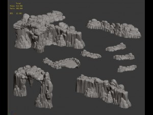 kunlun mountains - mountain 03 3D Model