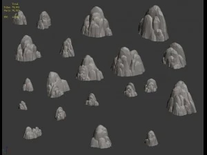 kunlun mountains - mountain 05 3D Model