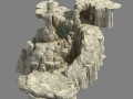 kunlun mountains - rock 01 Modèle 3D