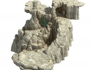kunlun mountains - rock 01 3D Model