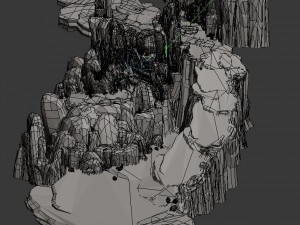 kunlun mountains - rock 01 3D Модель