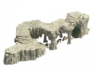 kunlun mountains - rock 02 Modèle 3D